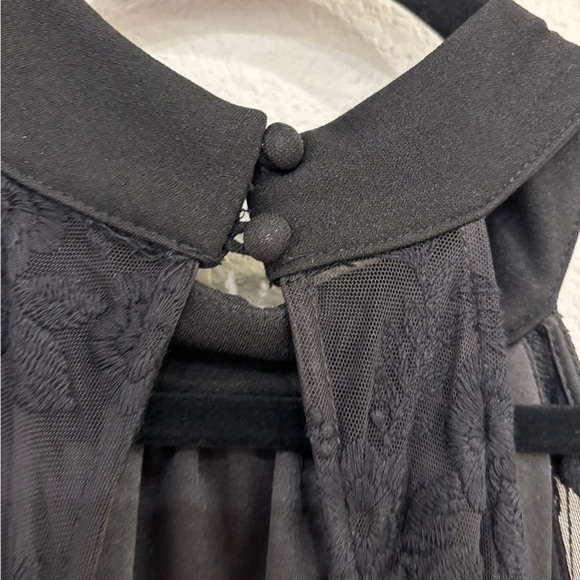 NWOT Lulus Sincerely Lovely Black Backless Embroidered Wide-Leg Jumpsuit - Picture 7 of 10